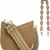 Youjaree Tote Handbags | Youjaree Women Straw Small Crossbody Bag Handmade Woven Shoulder Handbag Summer Beach Purse With Guitar Strap