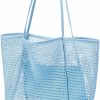 KALIDI Tote Handbags | Kalidi Beach Mesh Tote Bag, Casual Tote Bag Hobo Women Foldable Max 23L Shoulder Bag For Beach Picnic Vacation