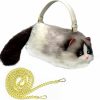 HUIJUFU Tote Handbags | Huijufu Realistic Puffy Plush Cat Shaped Crossbody Handbag For Women