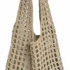 Verdusa Tote Handbags | Verdusa Women'S Hollow Out Knit Tote Handbags Crochet Shoulder Bag