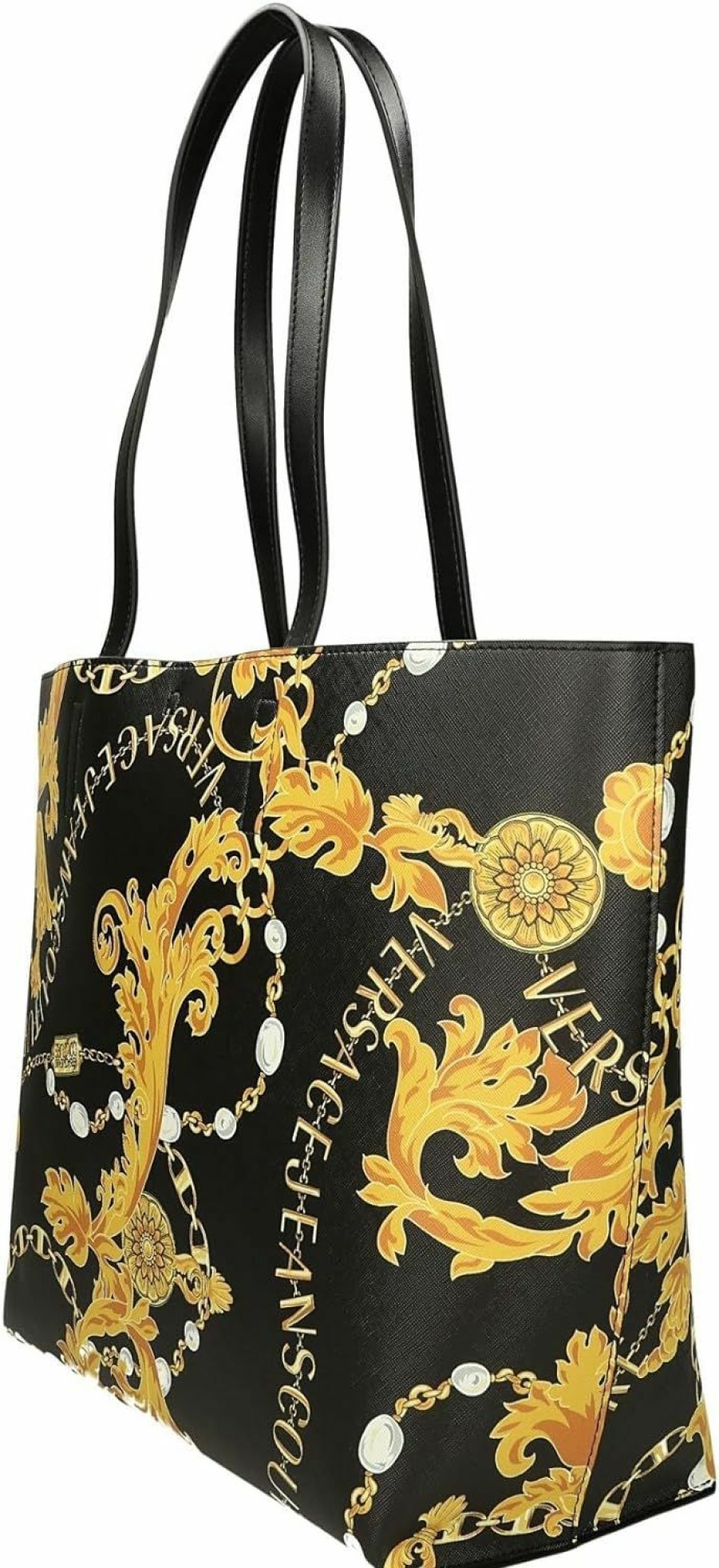 VERSACE JEANS COUTURE Tote Handbags | Versace Jeans Couture Women Tote Bag Black - Gold