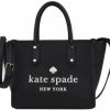 Kate Spade New York Tote Handbags | Kate Spade New York Pebbled Leather Small Tote Bag (Black)