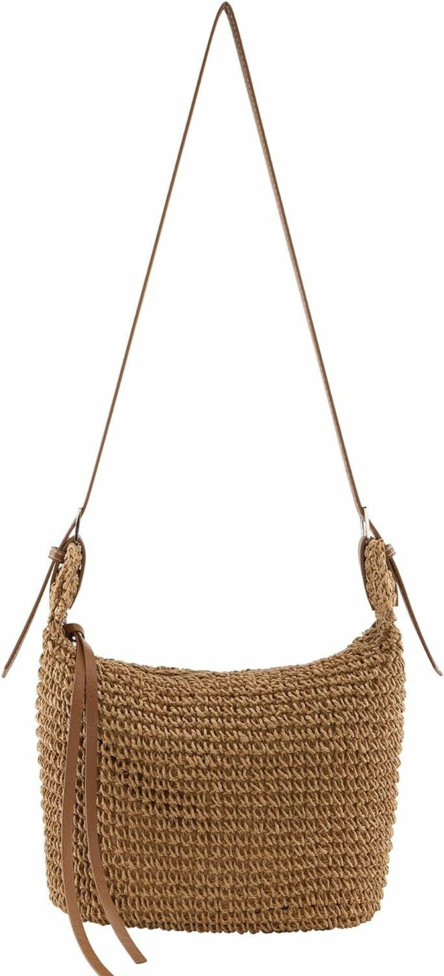 Ayliss Tote Handbags | Ayliss Women Straw Handbag Purse Small Summer Beach Handmade Crossbody Shoulder Tote Handbag Handwoven Beach Straw Bag