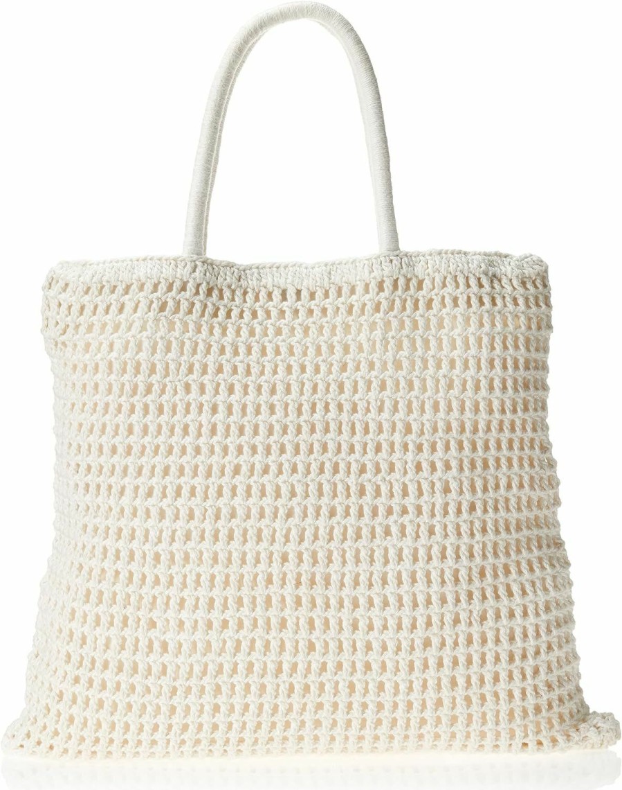 The Drop Tote Handbags | The Drop Women'S Alora Crochet Small Tote