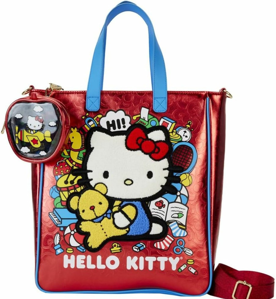 Loungefly Tote Handbags | Loungefly Sanrio Hello Kitty 50Th Anniversary Tote Bag With Coin Bag