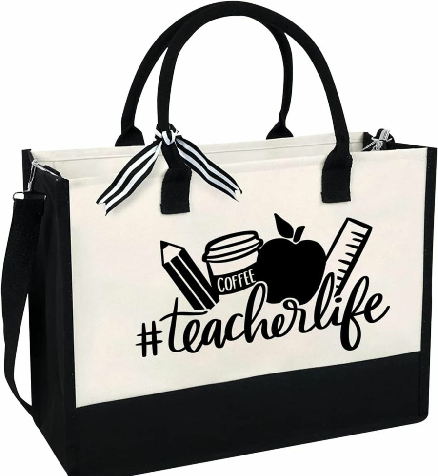 LIYACHAO Tote Handbags | Liyachao Teacher Appreciation Gifts Teacher Birthday Gifts Teacher Tote Bag