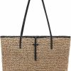 Kiss Sea Tote Handbags | Kiss Sea Extra Large Straw Beach Bag The Tote Bag For Women Beach Purse Shoulder Crochet Straw Clutch Bags For Women Raffia Tote Bag Rattan Wicker Purse Big Woven Beach Bag Accessories For Vacation