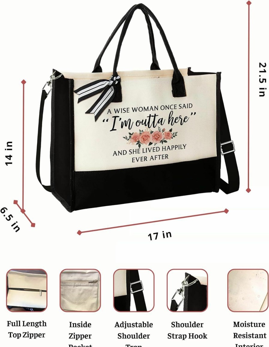 Pawzity Tote Handbags | Retirement Gifts For Women 2024 - Retired Gifts For Women, Boss - Coworker Leaving Gifts For Women, Farewell Gifts For Coworkers, Going Away Gift For Coworker - Valentines Gifts For Women - Tote Bag