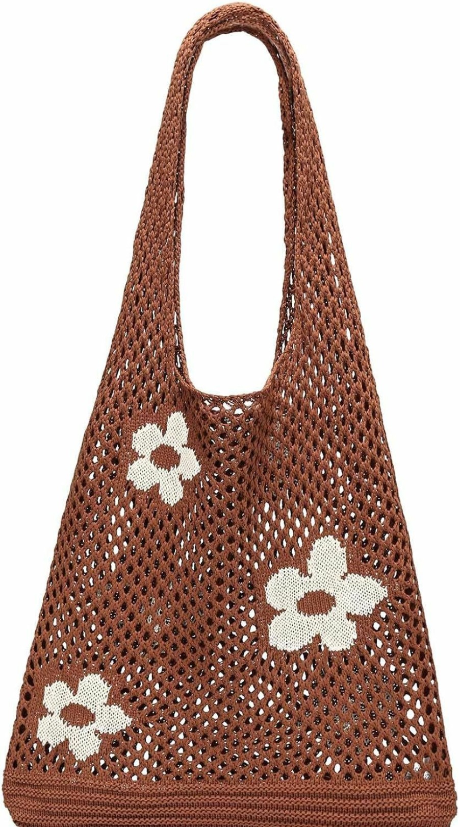 CATMICOO Tote Handbags | Catmicoo Crochet Beach Bag Tote: Small Knit Bag Summer Shoulder Bag For Vacation