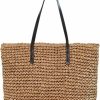 CHIC DIARY Tote Handbags | Chic Diary Womens Handwoven Straw Shoulder Bag Large Summer Beach Handles Handbag Tote With Zipper