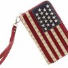 Montana West Tote Handbags | Montana West Women'S Patriotic Studded Tote Satchel Handbags American Flag Purse And Crossbody Bag