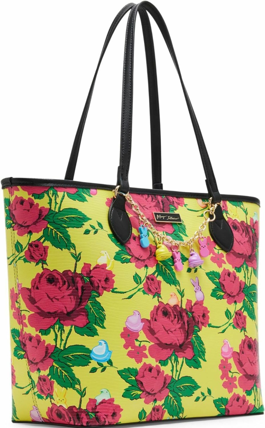 Betsey Johnson Tote Handbags | Betsey Johnson Peeps X Charm Bracelet Tote