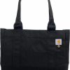 Carhartt Tote Handbags | Carhartt Horizontal Zip Tote, Durable Water-Resistant Tote Bag With Zipper Closure, Black