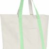 DALIX Tote Handbags | Dalix 22\" Heavy Duty Cotton Canvas Tote Bag (Zippered)