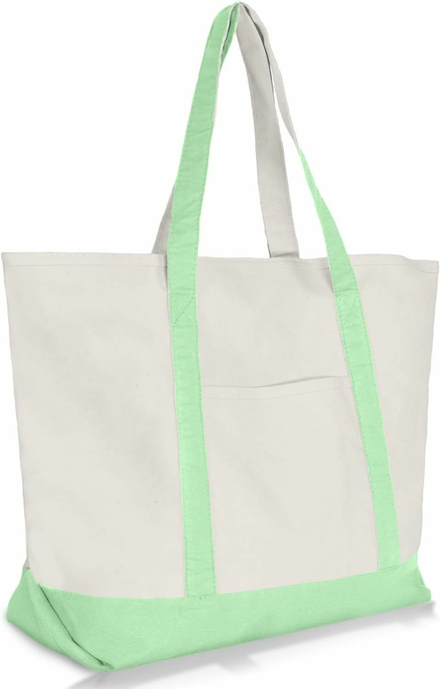 DALIX Tote Handbags | Dalix 22\" Heavy Duty Cotton Canvas Tote Bag (Zippered)