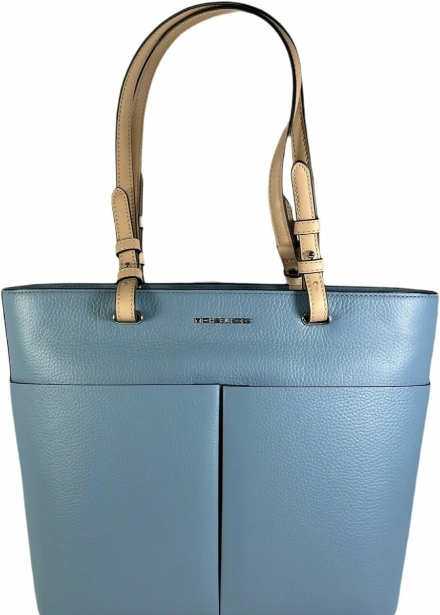 Michael Michael Kors Tote Handbags | Michael Kors Bedford Medium Top Zip Pocket Tote Chambray One Size