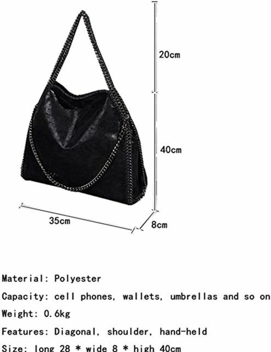 JOTHIN Tote Handbags | Jothin Large Crossbody Bags For Women Tote Bag For Women Womens Shoulder Bags Chain Purse Designer Handbags For Women(Black)