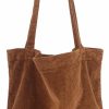 TCHH-DayUp Tote Handbags | Tchh-Dayup Corduroy Tote Bag For Women Girl Canvas Handbags Shoulder Purse