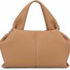 JQWYGB Tote Handbags | Jqwygb Cloud Pouch Bag Dumpling Clutch Purse Handbag Leather Tote Shoulder Bag Retro Crossbody Bag With Removable Strap