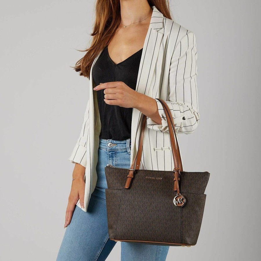 Michael Michael Kors Tote Handbags | Michael Kors Jet Set Item East/West Top Zip Tote