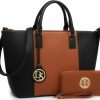 Dasein Tote Handbags | Dasein Two Tone Purses And Handbags For Women Tote Bags With Matching Wallet And Shoulder Strap