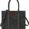 Montana West Tote Handbags | Wrangler Purse For Women Large Work Tote Bags With Strap Vintage Top-Handle Handbags