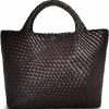 GASSDA Tote Handbags | Woven Bag For Women, Vegan Leather Woven Handbag Tote Bag Large Beach Travel Handbag And Purse