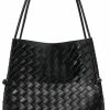 BREEZY SUNSET Tote Handbags | Breezy Sunset Woven Handbag,Leather Handbags For Women,Fashionable Women'S Shoulder Handbags(Black)