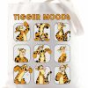 BWWKTOP Tote Handbags | Bwwktop Funny Tigger Tote Bag Tigger Fans Gift Tiger Lover Gift Tigger Moods Shoulder Bag Tigger Merchandise