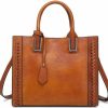 Ebesa Tote Handbags | Genuine Leather Handbags Tote Shoulder For Women Vintage Handmade Purse Satchel Crossbody Bag