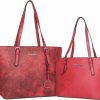 Montana West Tote Handbags | Montana West Tote Bag For Women Large Purse And Handbags Set Embossed Collection Purse 2Pcs Set