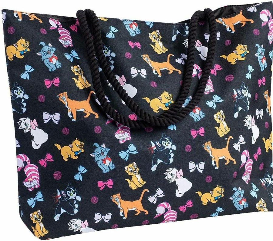 Amazon Tote Handbags | Disney Tote Travel Bag Pick: Dogs Lady Tramp Dalmatians Or Cats Figaro Cheshire