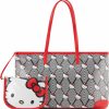 Fast Forward Tote Handbags | Hello Kitty Leather Tote Bag - Girls, Boys, Teens, Adults - Officially Licensed Hello Kitty Faux Pu Leather Cosplay Tote Handbag With Pouch