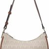 MARCO M KELLY Tote Handbags | Marco M Kelly Small Hobo Shoulder Bag For Women Trendy Designer M Logo Leather Crescent Purses Tote Handbags