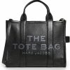 Marc Jacobs Tote Handbags | Marc Jacobs Women'S The Leather Medium Tote Bag, Black, One Size