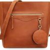 Kattee Tote Handbags | Kattee Bucket Bags For Women, Genuine Leather Tote Bags, Vintage Shoulder Purses Handbags With Coin Pouch