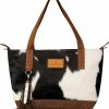 DI TOMASO Tote Handbags | Di Tomaso Cowhide Purse In Western Style Limited Edition Cow Hide Tote Bag With Multi-Color Pattern And Crossbody Strap Xl