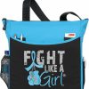 Fight Like a Girl Tote Handbags | Fight Like A Girl Knockout Dakota 5-Pocket Tote Bag