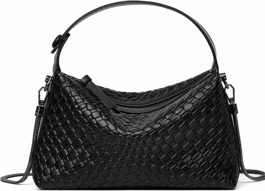 DORIS&JACKY Tote Handbags | Doris&Jacky Small Hand Tote Handbag For Women Designer Vegan Top Handle Crossbody Purse With Metal Chain Strap