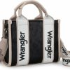 Wrangler Tote Handbags | Wrangler Purse For Women Mini Tote Bag Cotton Ribbon Crossbody Handbag